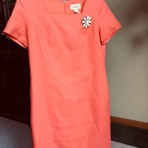 Cute Chadwicks dress with a Flower pin.